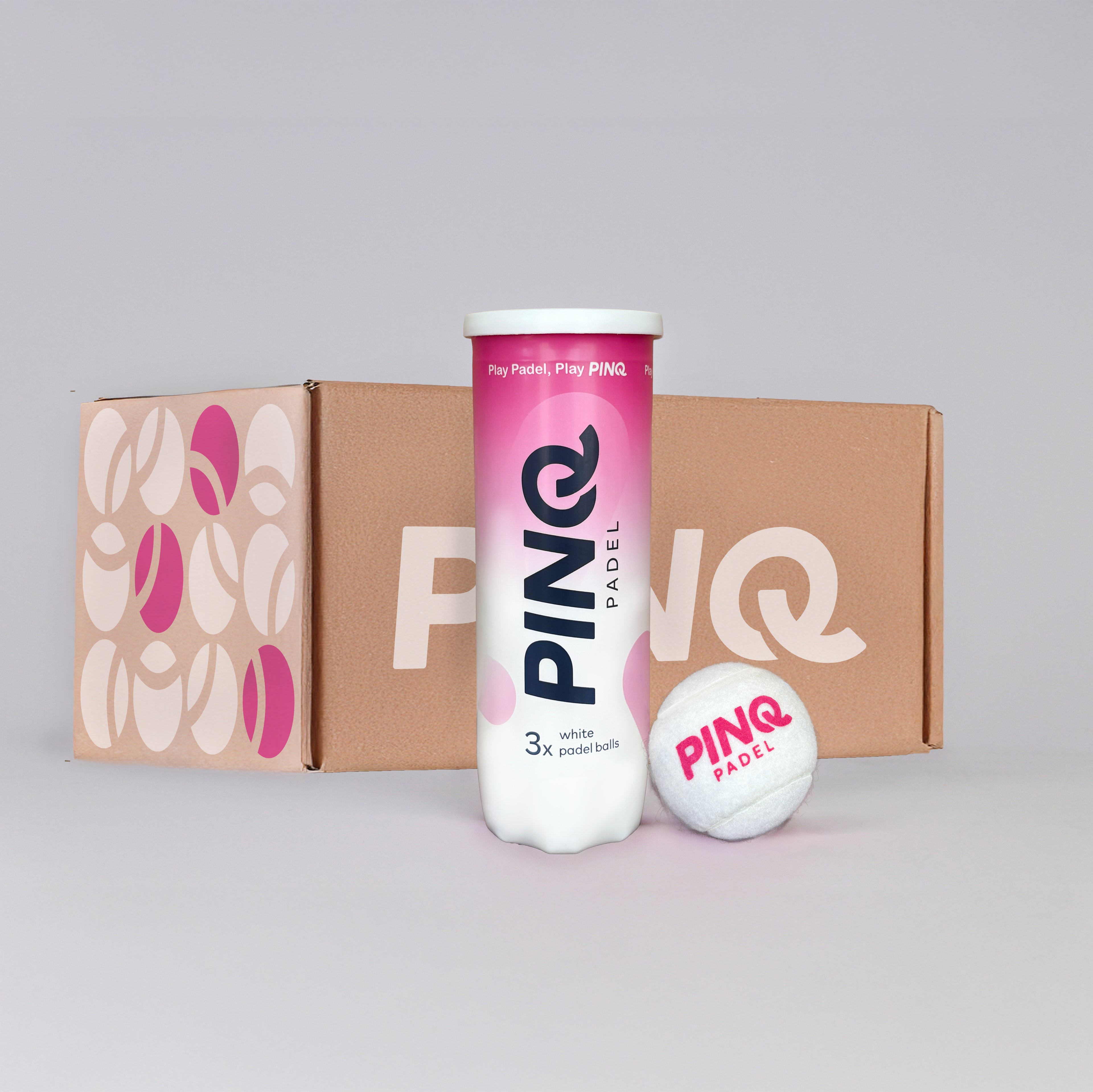 PINQ Padel Balls - White - Box Pack (24x3 balls)